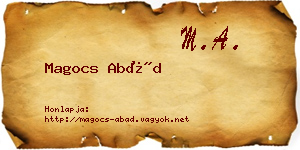 Magocs Abád névjegykártya